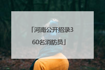 河南公开招录360名消防员